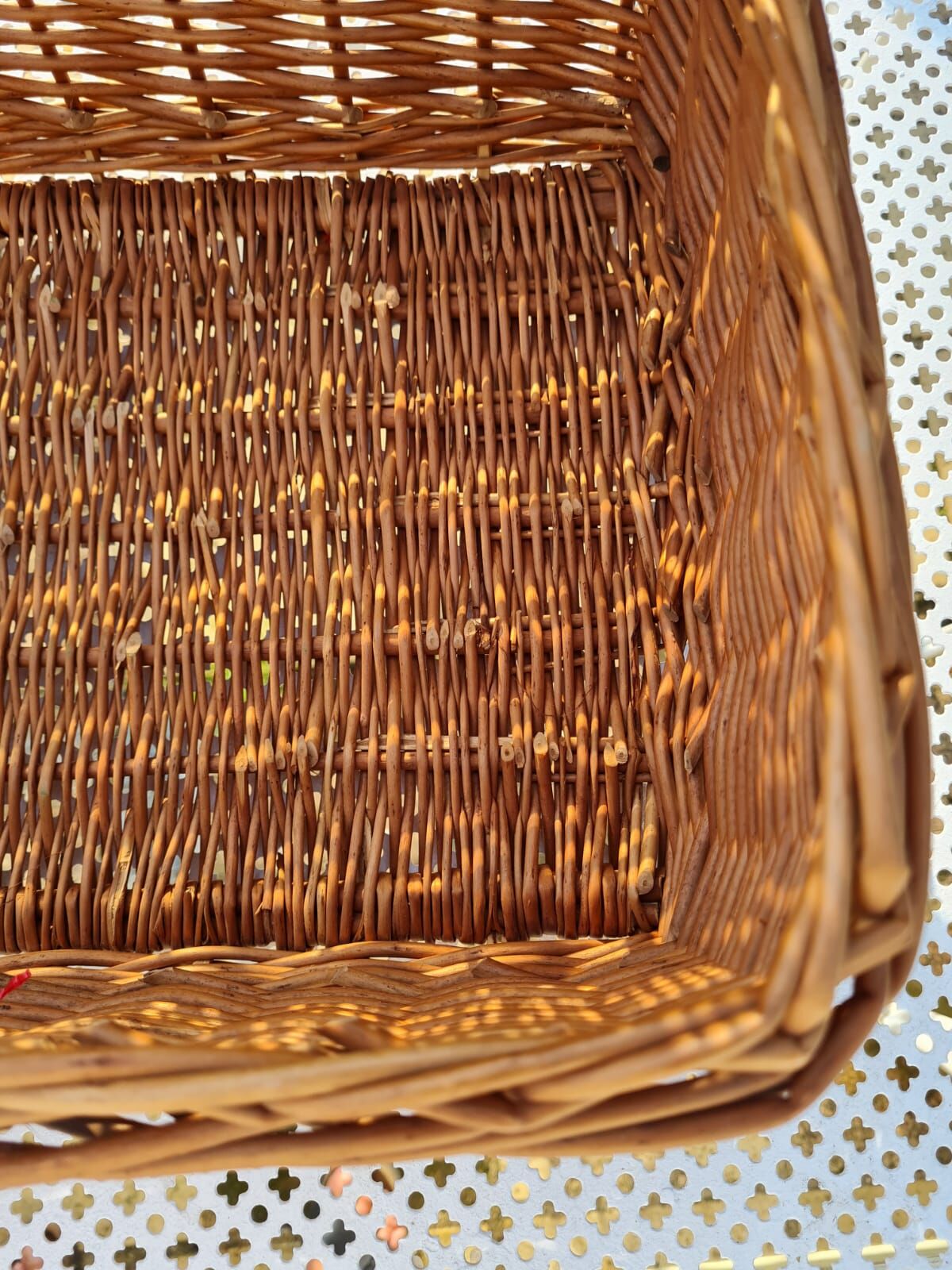 Wicker suitcase