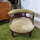 Fauteuil empire velours vert ancien