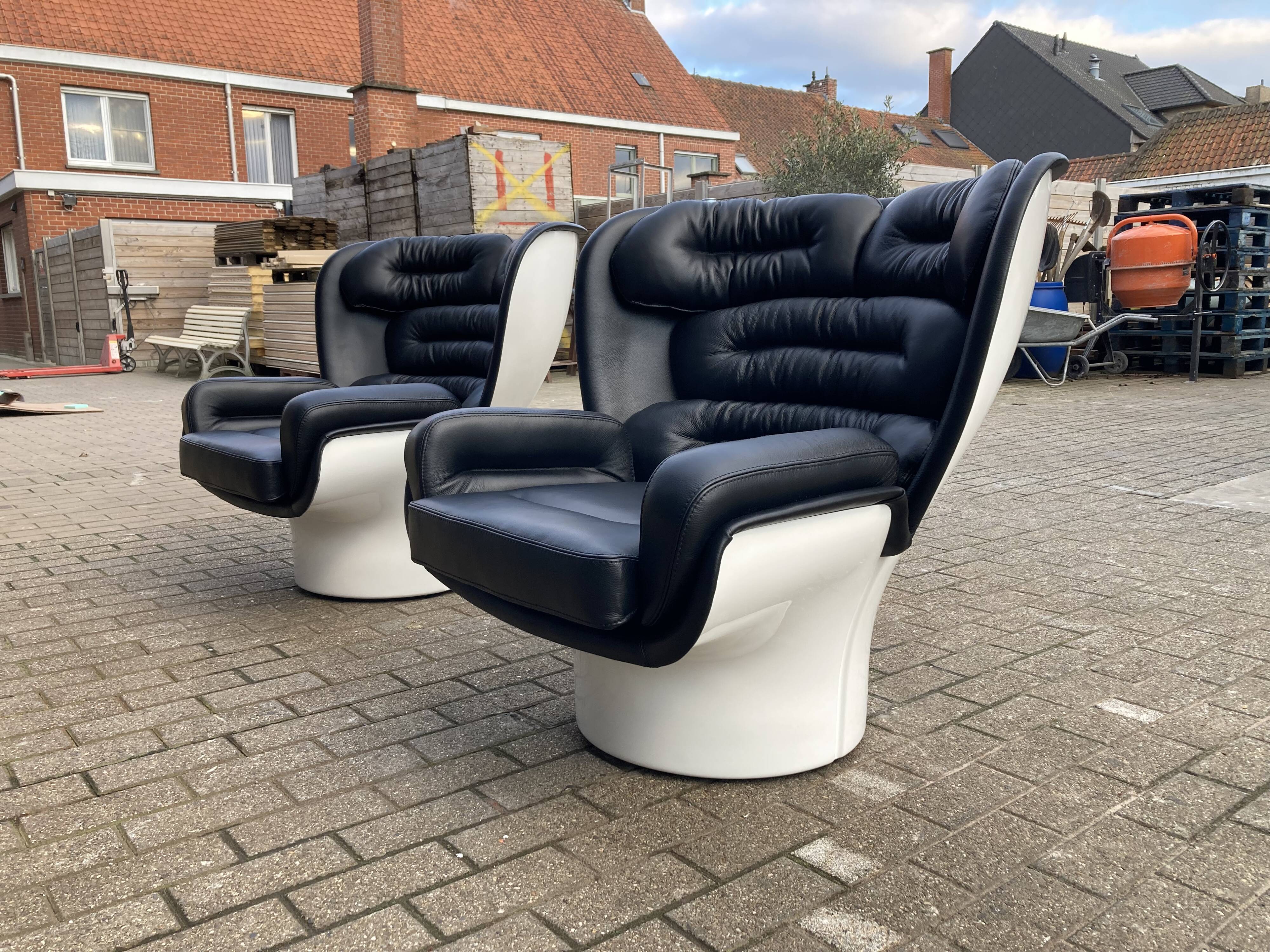 Joe Colombo Elda design armchair, Longhi edition