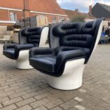 Joe Colombo Elda design armchair, Longhi edition