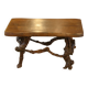 Brutalist side table/coffee table in elm from the 1950s.