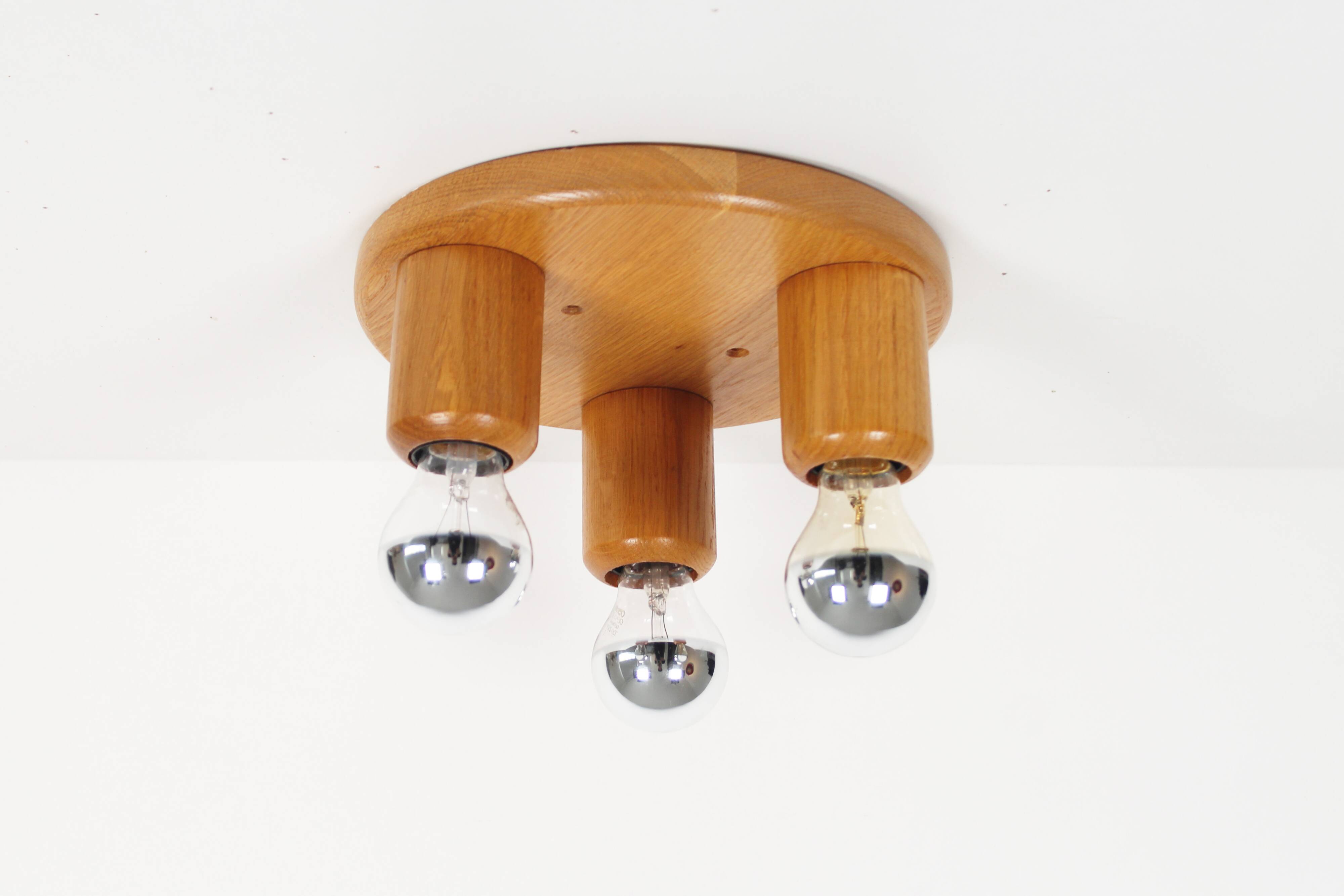 Vintage 1970's old stock 'Japandi' style ceiling or wall light