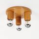 Vintage 1970's old stock 'Japandi' style ceiling or wall light