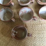 Series of 9 cups of sandstone