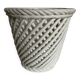 Cache pot XXL céramique tressée de Bassano 1960 numéroté travail italien
