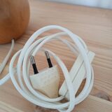 Solid walnut ball lamp