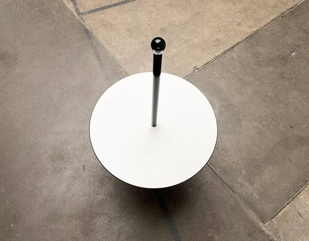 Postmodern vintage side table model Servomuto by Achille Castiglioni for Zanotta, 1970s.