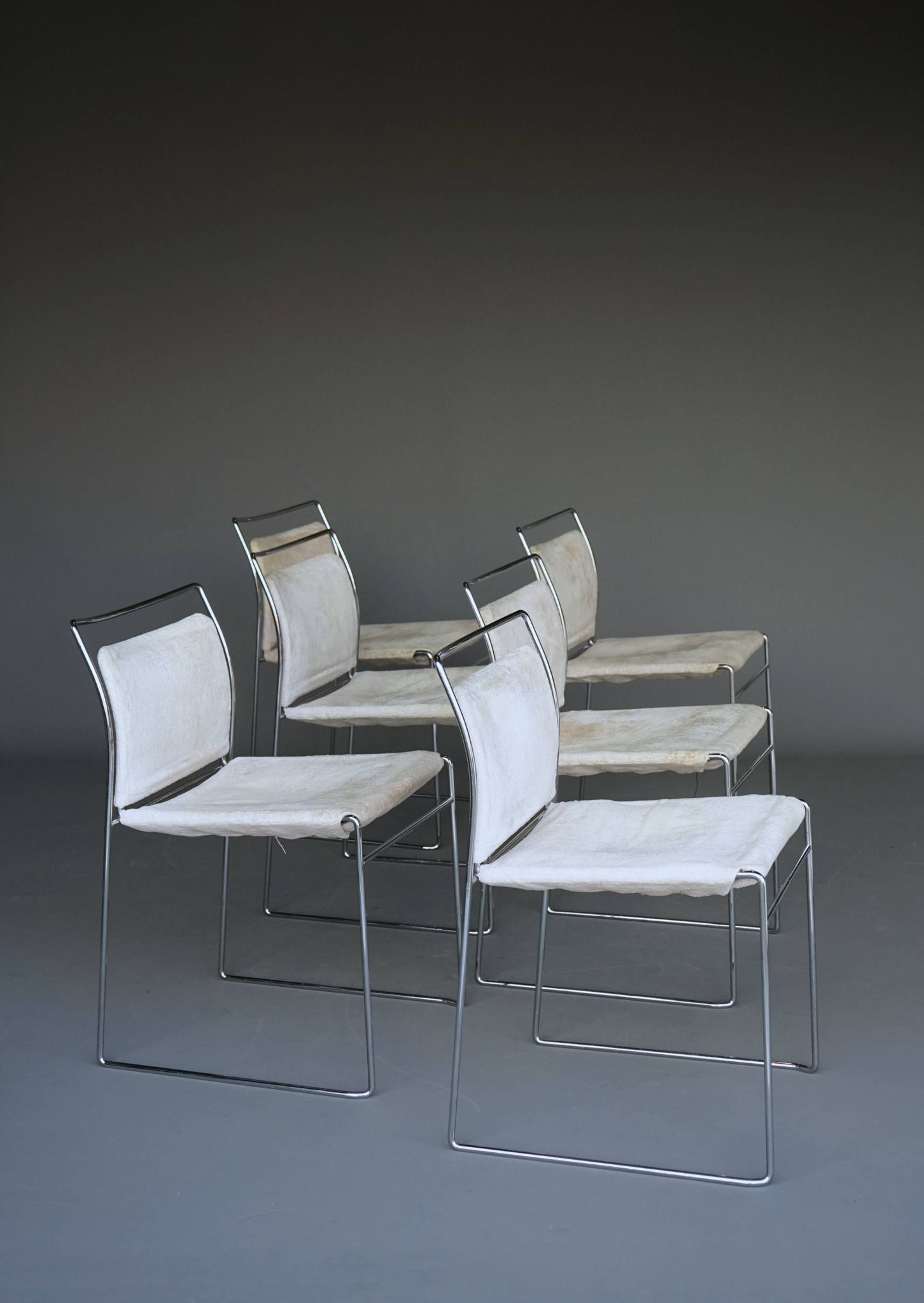 Set of 6 Tulu Dining Chairs by Kazuhide Takahama for Gavina. Italy 1960s