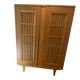 Armoire vintage bois/rotin années 50/60
