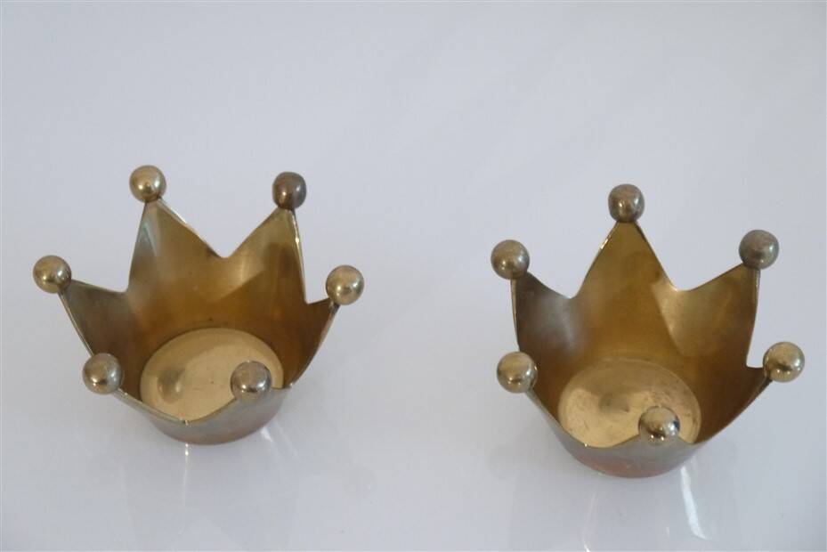 Pair of vintage brass candlesticks