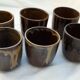 6 stoneware cups