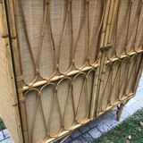 Vintage rattan cabinet