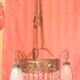 Chandelier in wrought iron from the "art deco" period (1925)