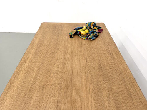 Campaign table in oak and pine, 1970s