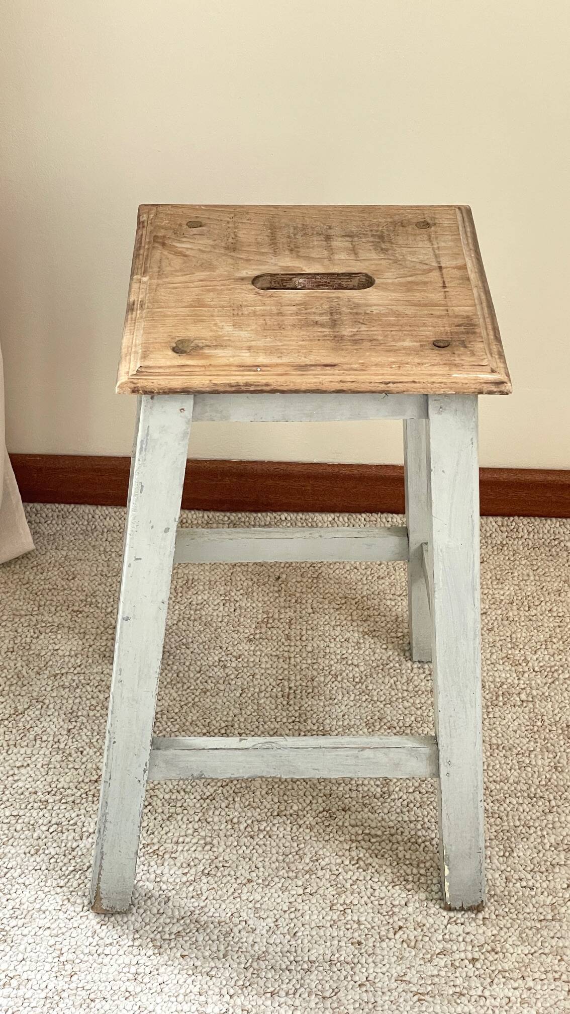 TABOURET Ancien BOIS Massif