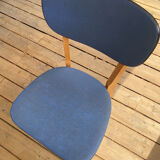 Blue bistro style chair