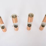 Set of four Midcentury Fuga metal wall lights by Maija Liisa Komulainen for Raak