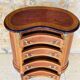Commode style Louis XV en loupe d'orme et noyer