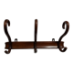 Coat rack in curved wood 1900, Michael Thonet, signed, 3 hooks