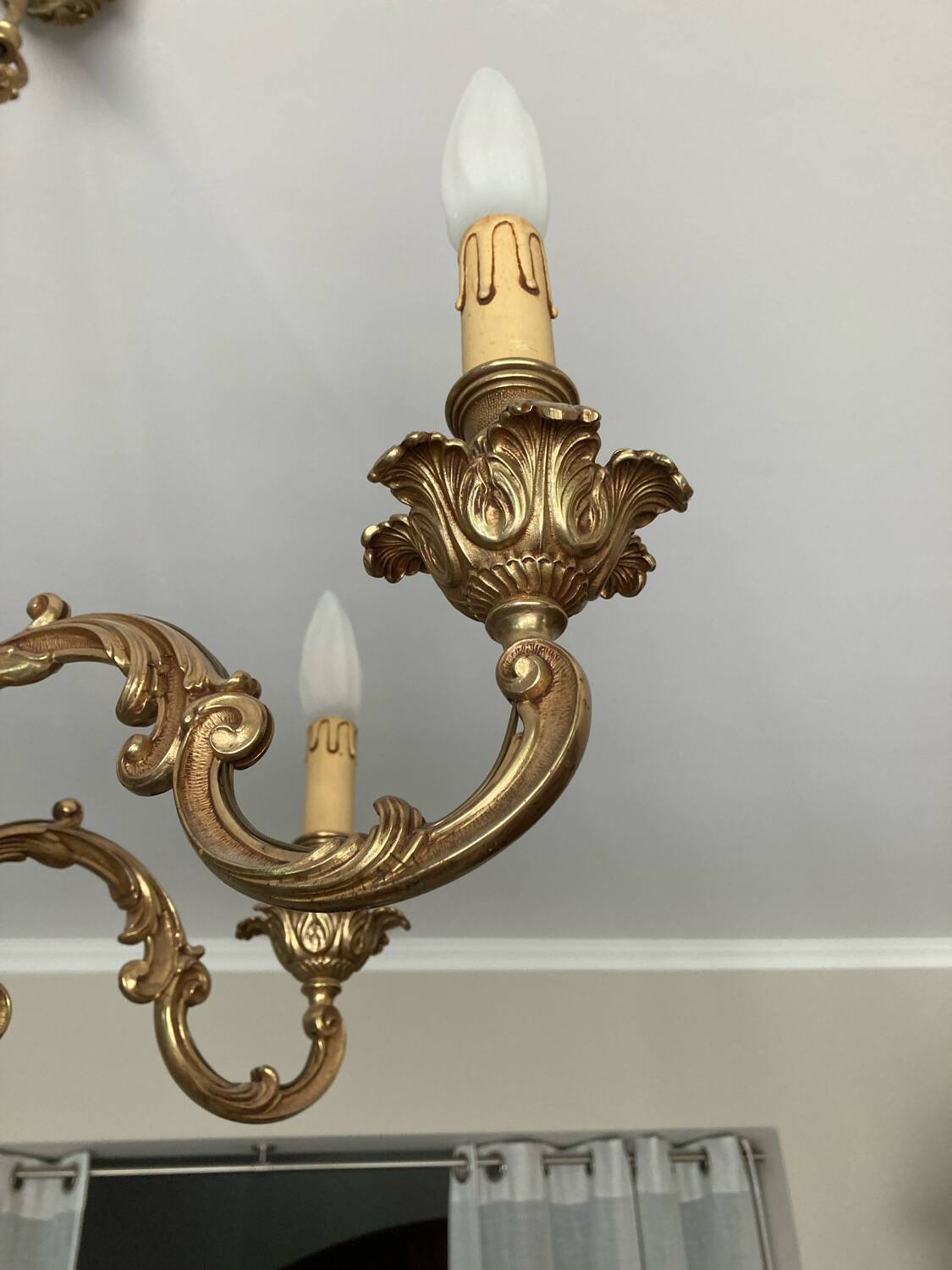 Bronze chandelier 5 branches