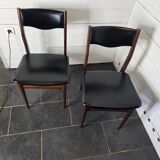 Pair of vintage rosewood chairs