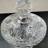 Elegant crystal candy box, with geometric design, Boho-Chic style