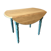 Table ronde à rabats et rallonge