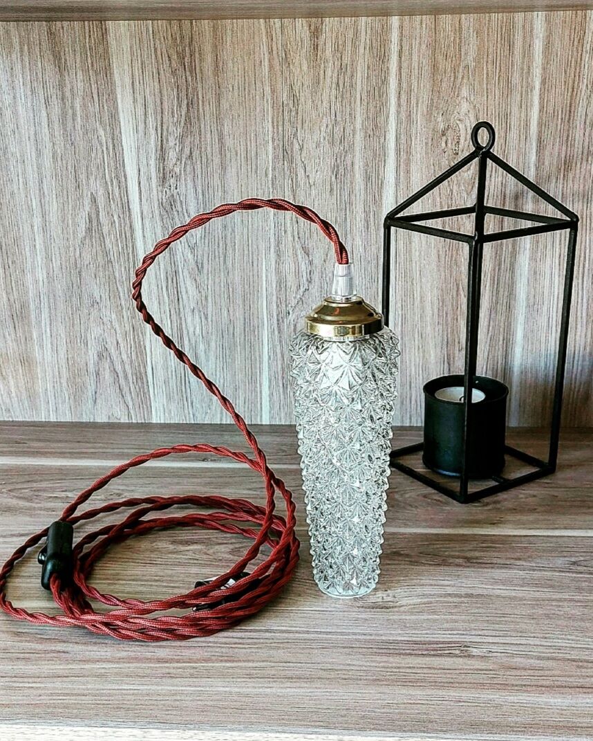 Vintage tube ball driver chiseled glass