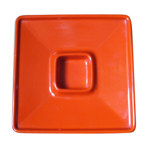 Cendrier orange en céramique