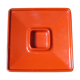 Ashtray orange ceramic by Angelo Mangiarotti for F.lli Brambilla 1968