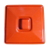 Ashtray orange ceramic by Angelo Mangiarotti for F.lli Brambilla 1968