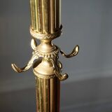 Turning brass coat rack
