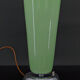 Art Deco lamp in chrome and celadon glass, France, circa 1930