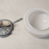 Opaline globe ceiling light / wall light 20 cm - 1960s