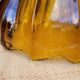 Amber glass salad bowl