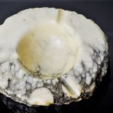 White alabaster ashtray by Romano Bianchi, Italy, 1970