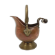 Copper pot cover and a pitcher-style brass handle