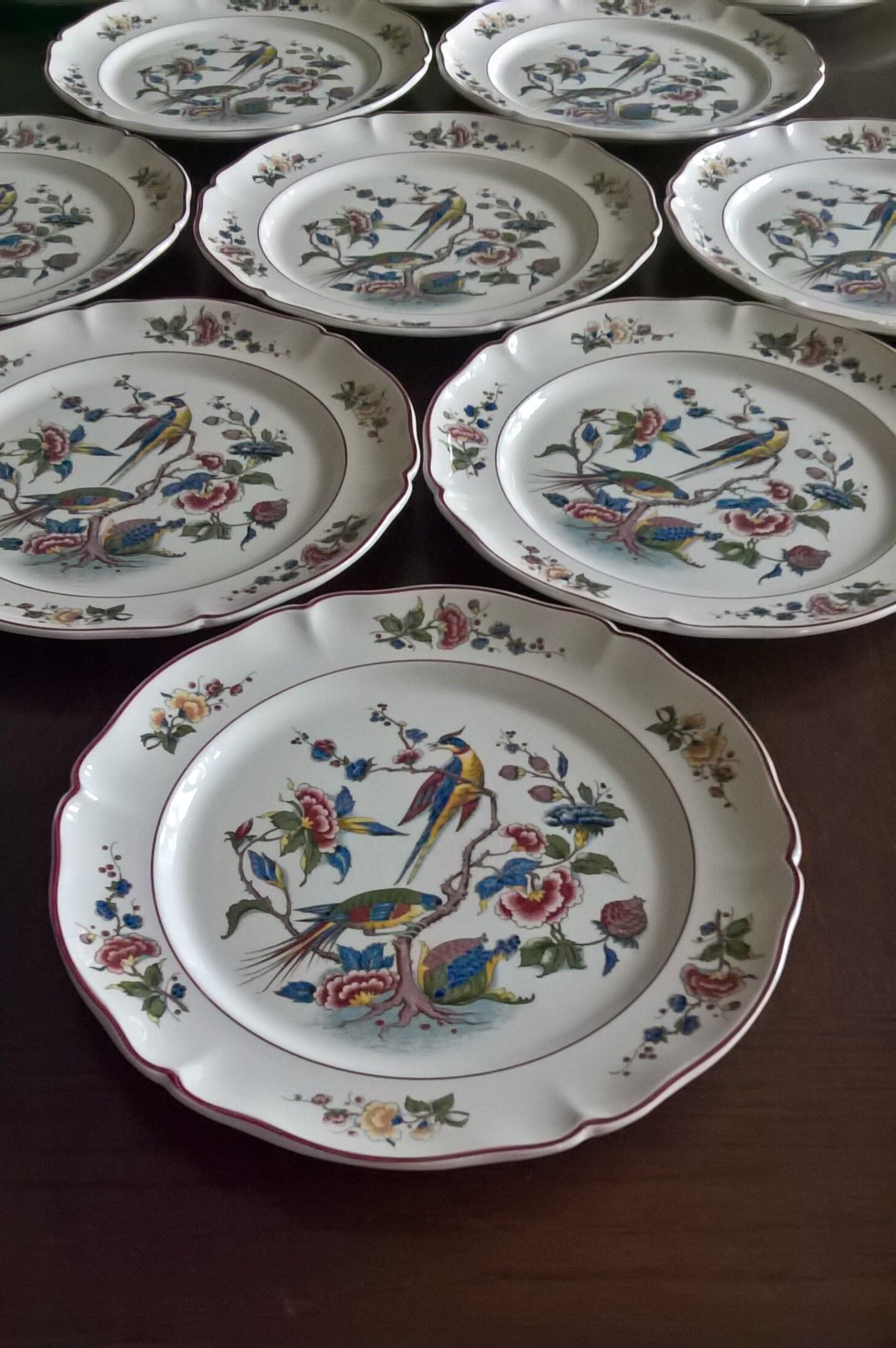 Set of 12 plates Villeroy & Boch Phoenix red