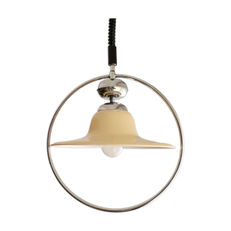 Lampe suspendue moderne des années 1960, montée et chute du milieu du siècle