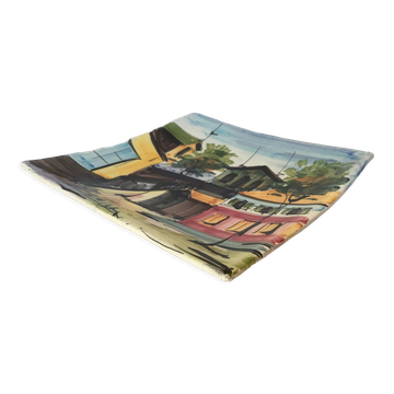 Hand-painted earthenware catchall