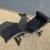 3x Original Cassina Le Corbusier Lc4 Black/chrome, New!