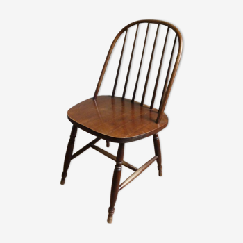 Chair with wooden bars massive curved folder