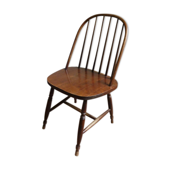 Chair with wooden bars massive curved folder