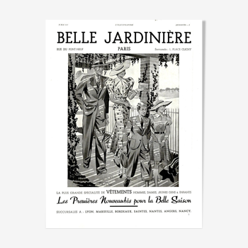 Affiche 30s Belle Jardiniere  30x40cm