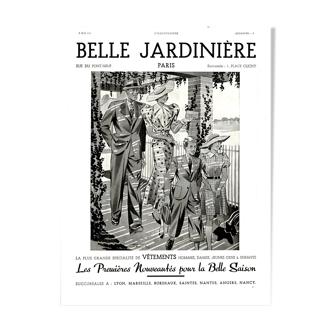 Affiche 30s Belle Jardiniere  30x40cm