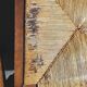 Breton dining room table with 2 extensions and 6 chairs with carved Breton characters