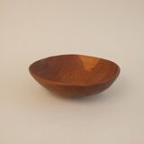 Vintage wooden hollow dish