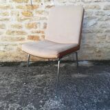 Wooden and fabric shell chairs