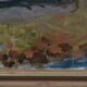 eva holmberg-jacobsson, swedish modern painting, 1960s, oil on canvas