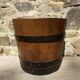 Wood and metal barrel planter